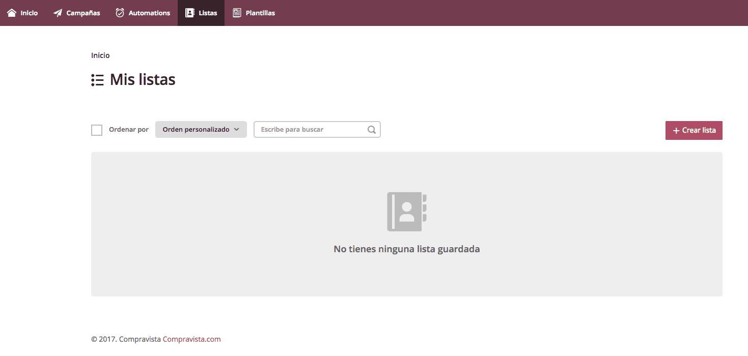 Crear Lista Crear Lista