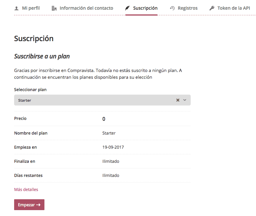 suscripcion al plan suscripcion al plan